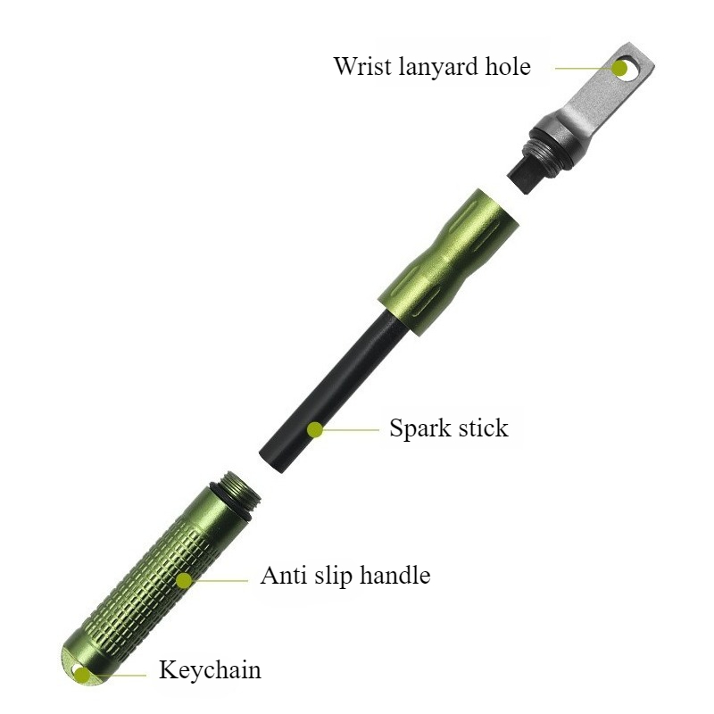 Portable Waterproof Flint Emer - Fire Starting Kit 评论和价格