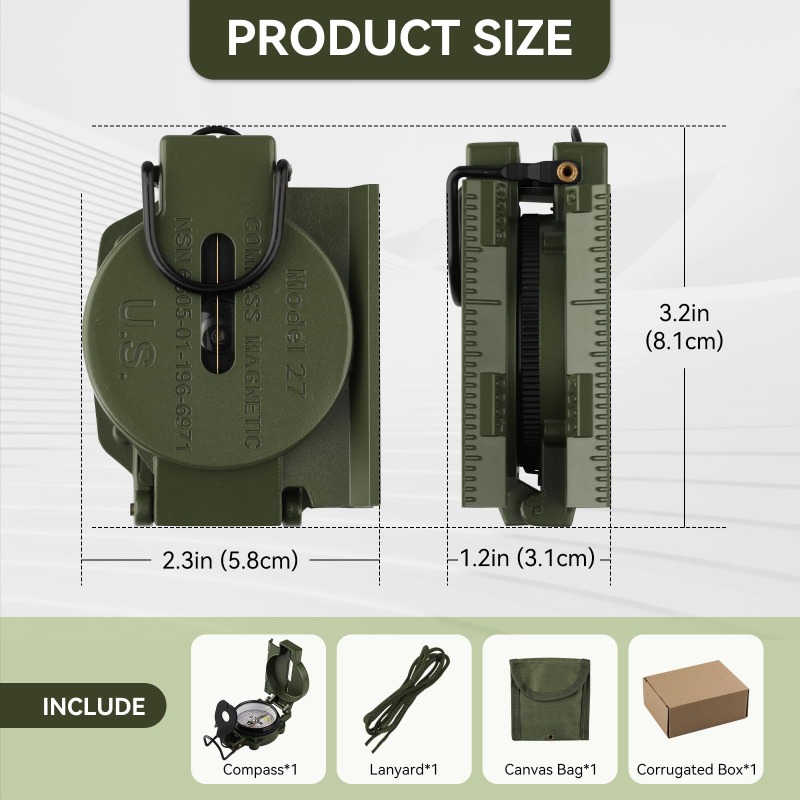 Compass Military Grade, Precis - Compass Lensatic 评论和价格
